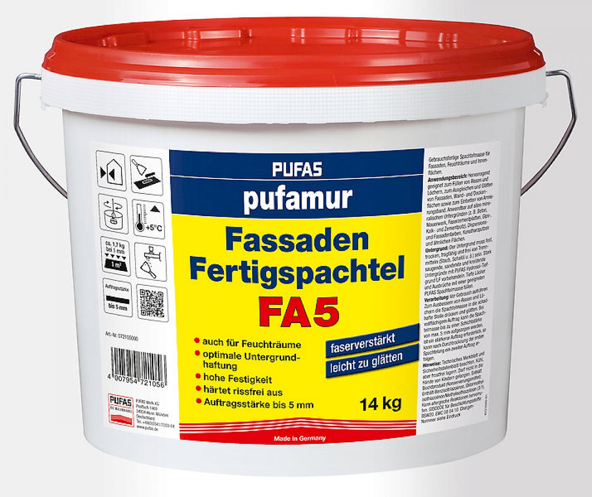 PUFAS pufamur Fassaden-Fertigspachtel FA5  14 kg