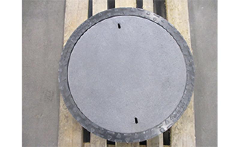 begehbare Schachtabdeckung rund für Schachtkonus / Schachtring Di 600 / 625 mm