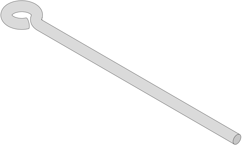 Abhängedraht / Ösendraht für Schnellspannabhänger / CD Profil