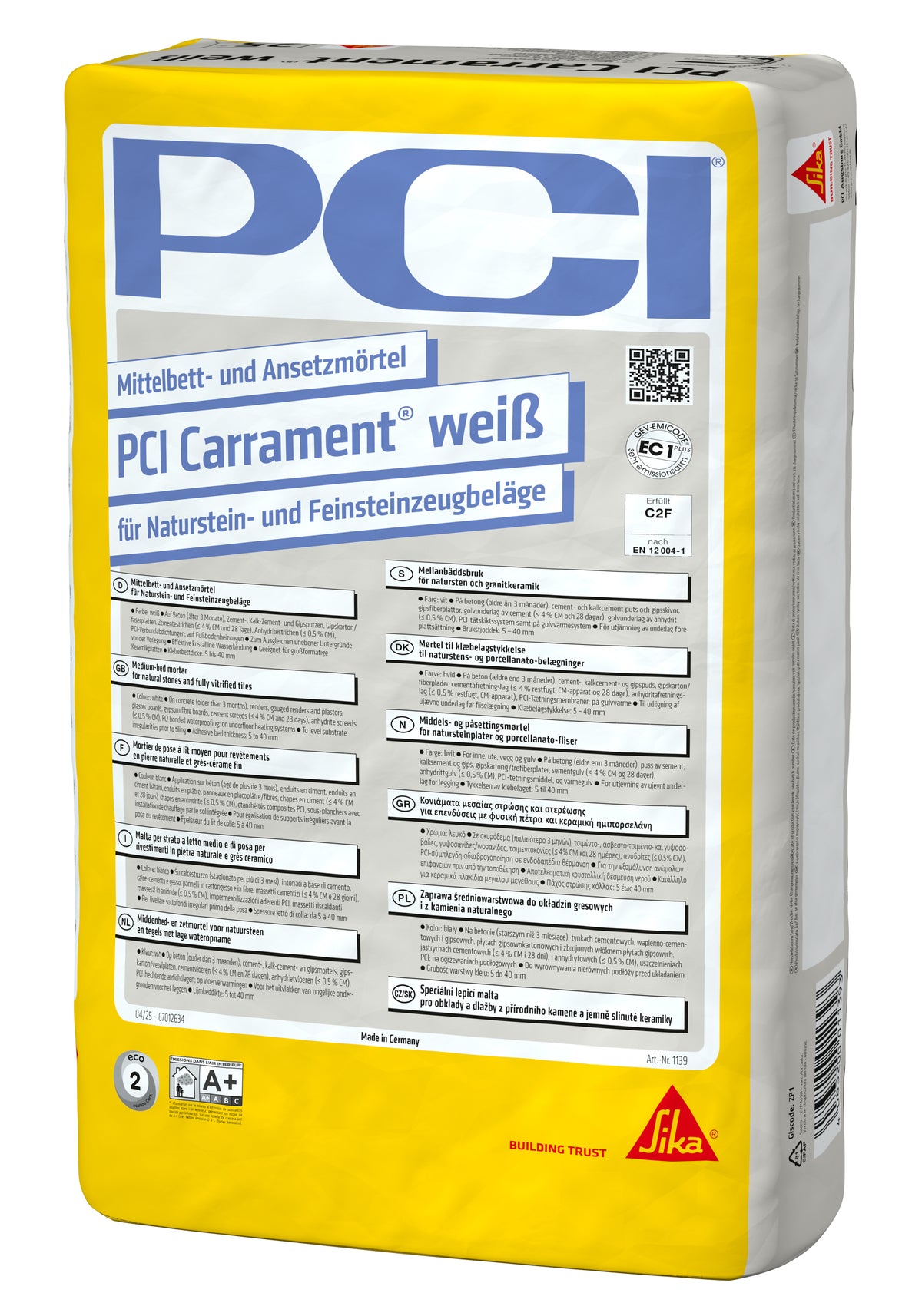 PCI Carrament weiss 25 kg