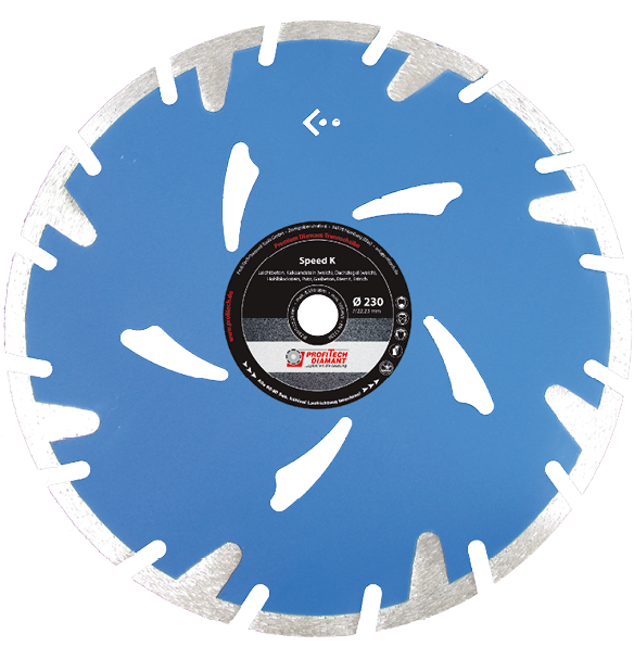 Diamanttrennscheibe für Asphalt und abrasive Materialien Speed K