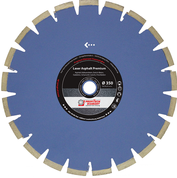 Diamanttrennscheibe für Asphalt und abrasive Materialien Laser Asphalt Premium