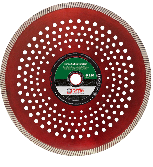 Diamant Trennscheibe für Naturstein Turbo Cut Naturstein
