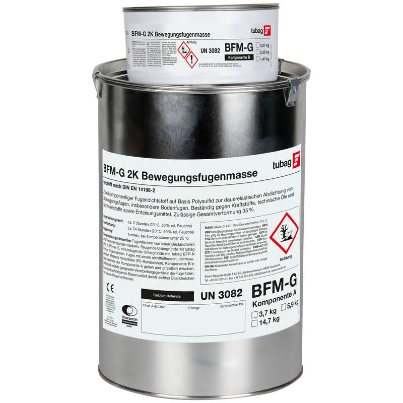 tubag  BFM-G 2,5 L 2K Set grau gießfähig