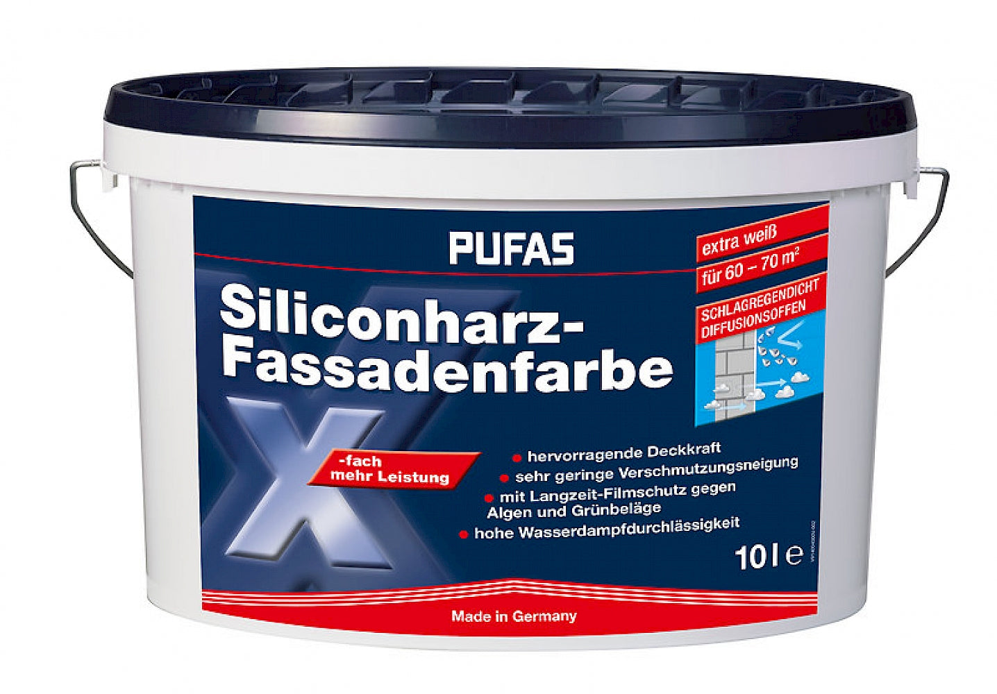 PUFAS Siliconharz-Fassadenfarbe 10 L