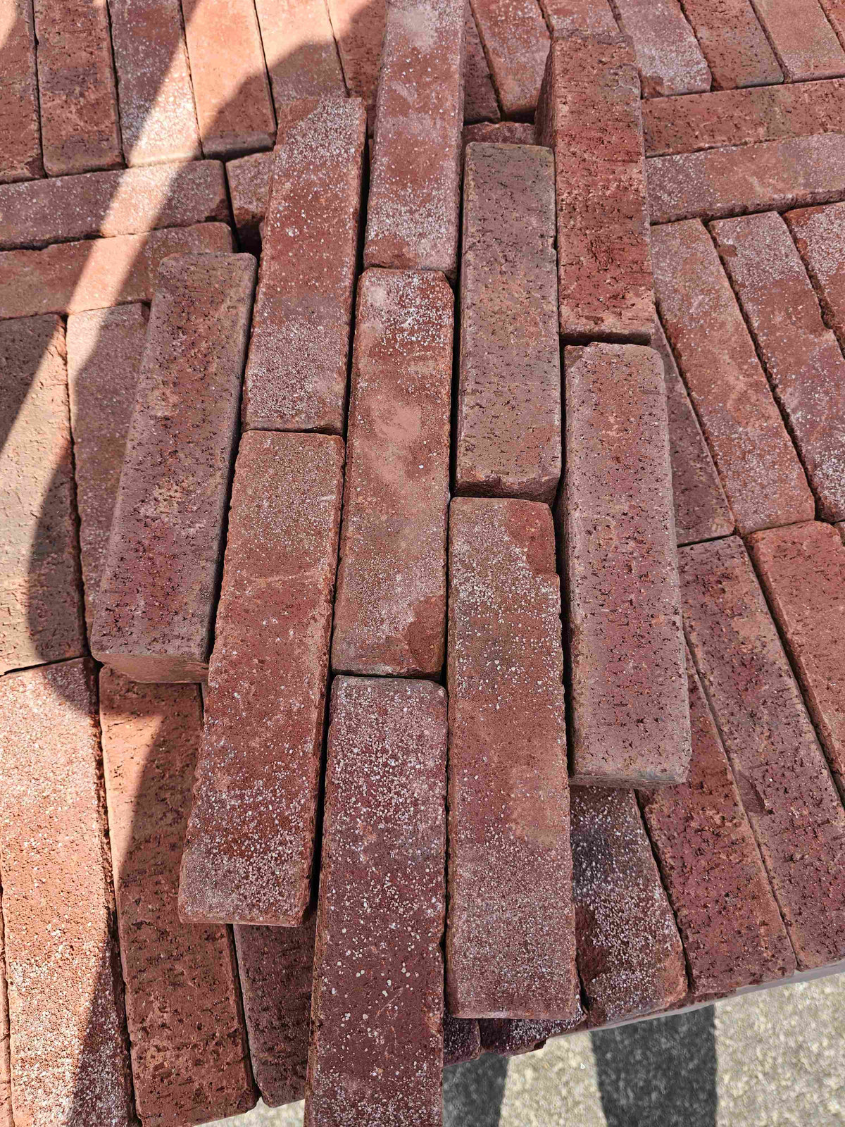 Pflasterklinker Rotblaubunt ohne Fase, geschält 216x70x52mm Stück