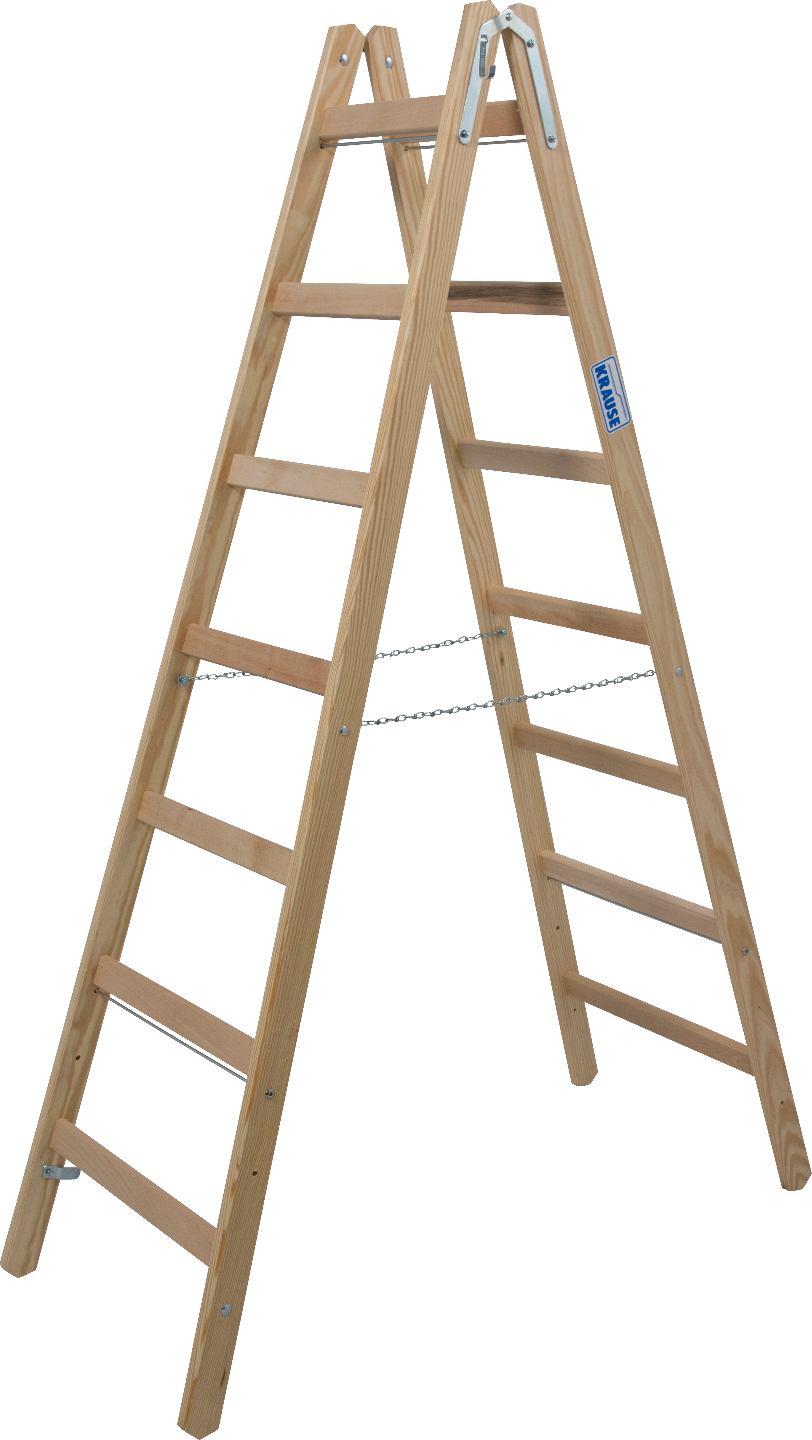 Stabilo Sprossen Doppelleiter Holz