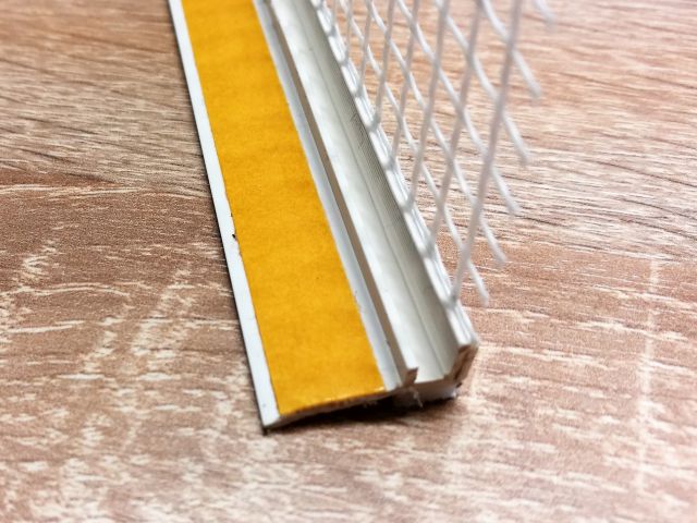 PVC Anputzleiste mit Gewebe, 6mm 260 cm  Stück