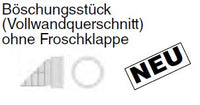Böschungsstück Aquatub-Rw Vollwandquerschnitt