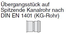 Aquatub-Rw Übergang auf KG-Spitzende