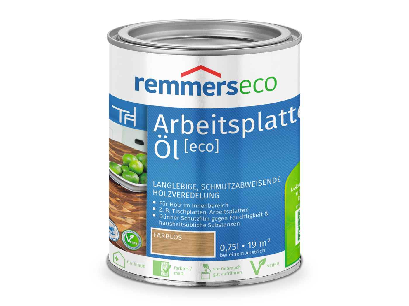 Remmers ARBEITSPLATTEN-ÖL [eco] FARBLOS  0,75 LTR