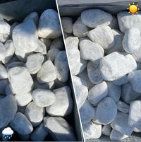 Zierkies Carrara, gerundelter Marmor 20kg