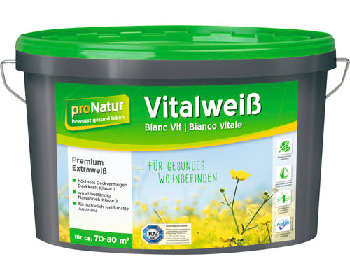 ProNatur Vitalweiß 10l Silikatfarbe