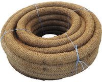 Eurodrain KOKOS Vollfilterrohr aus PVC-U gelb + Kokosschicht, mit Verbindungsmuffe