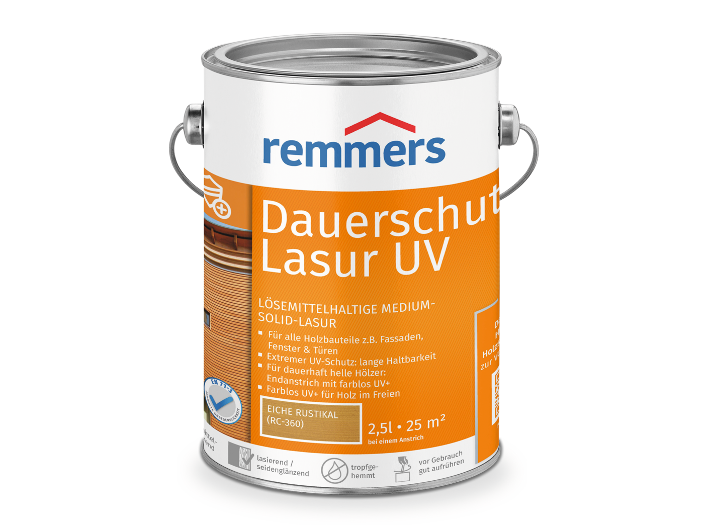Remmers DAUERSCHUTZ-LASUR UV EICHE RUST. RC-360  2,50 LTR