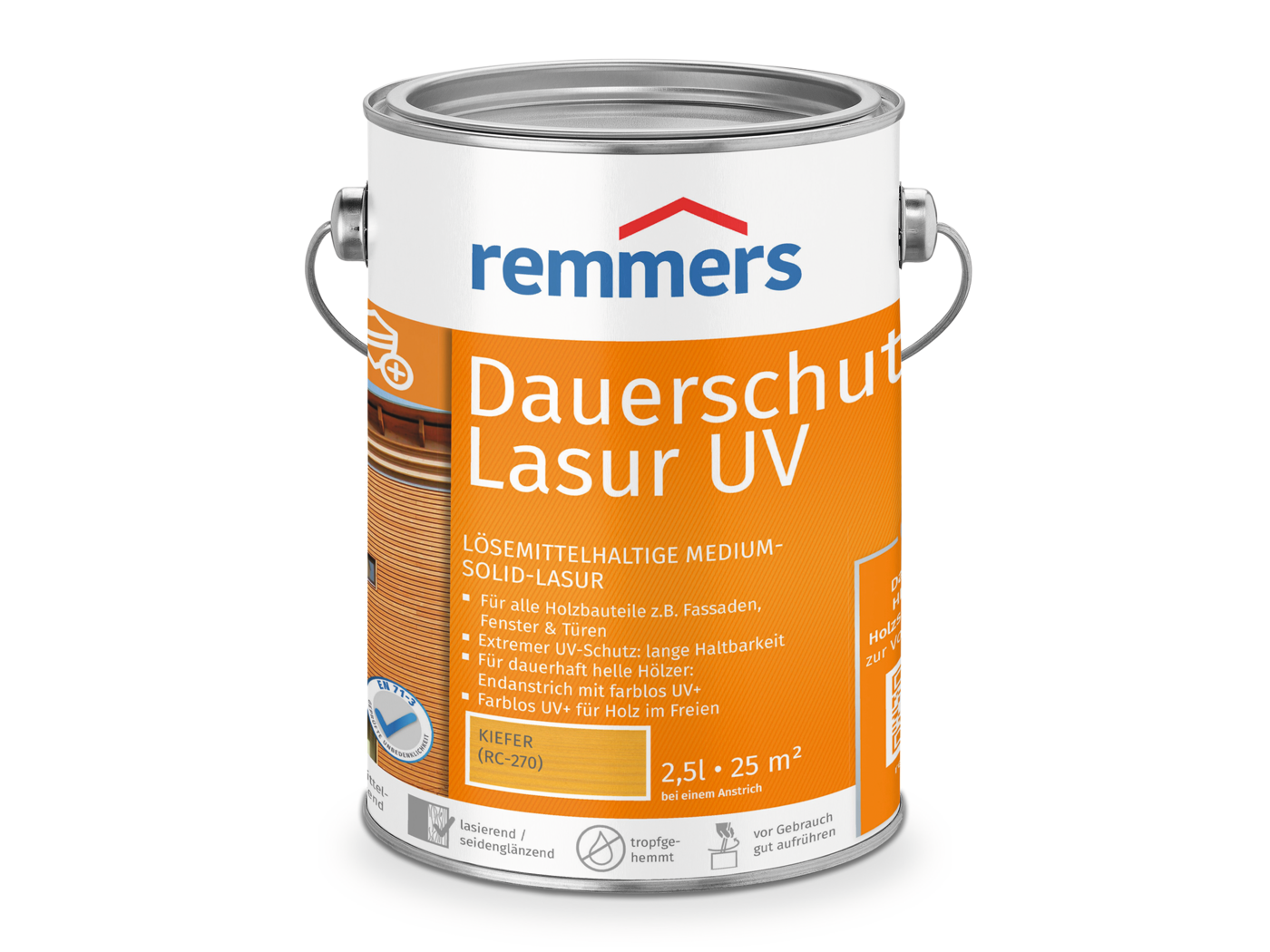 Remmers DAUERSCHUTZ-LASUR UV KIEFER RC-270  2,50 LTR