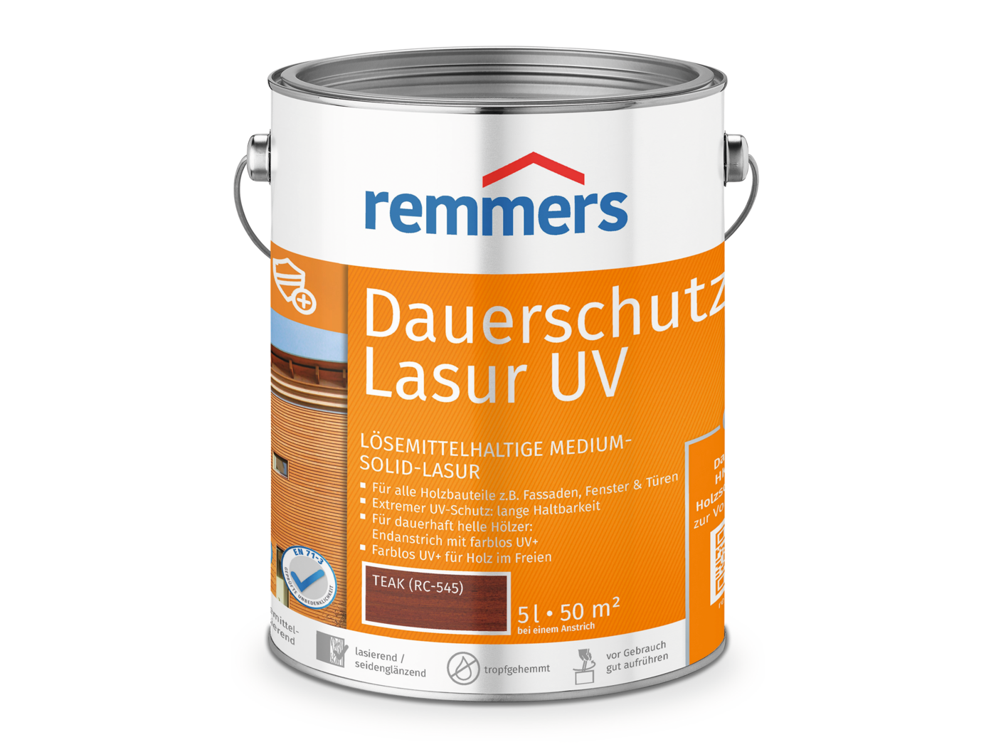 Remmers DAUERSCHUTZ-LASUR UV TEAK RC-545  5,00 LTR