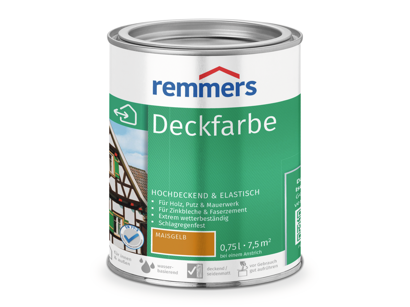 Remmers DECKFARBE MAISGELB 750 ML.  0,75 LTR