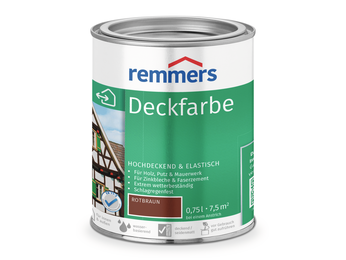 Remmers DECKFARBE ROTBRAUN 750 ML.  0,75 LTR