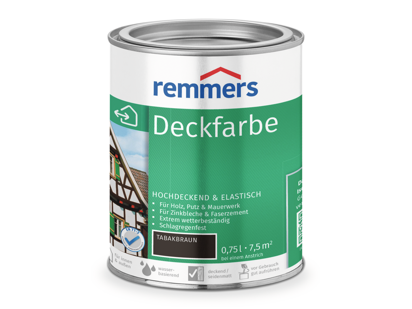 Remmers DECKFARBE TABAKBRAUN 750 ML.  0,75 LTR