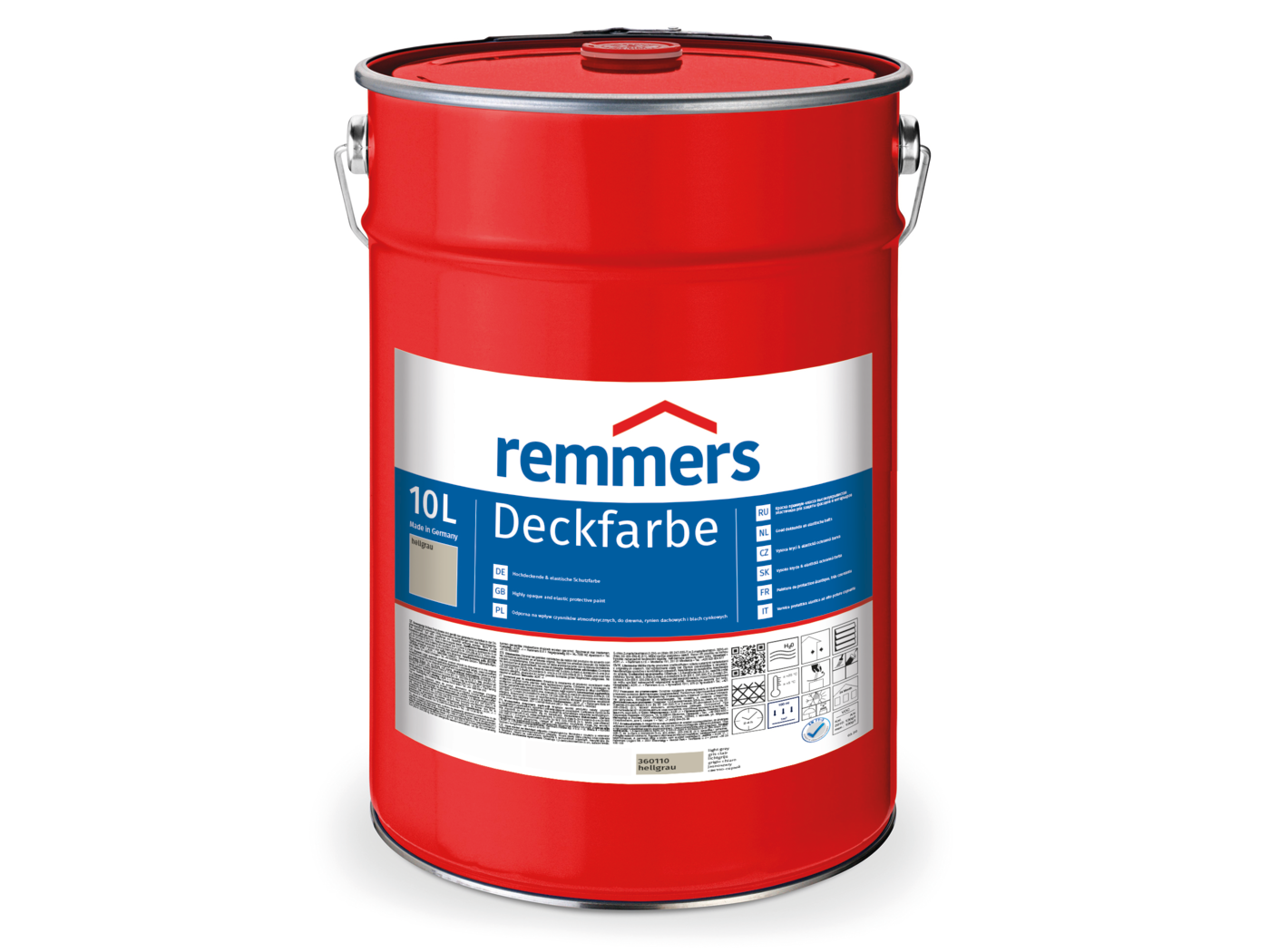 Remmers DECKFARBE HELLGRAU  10,00 LTR