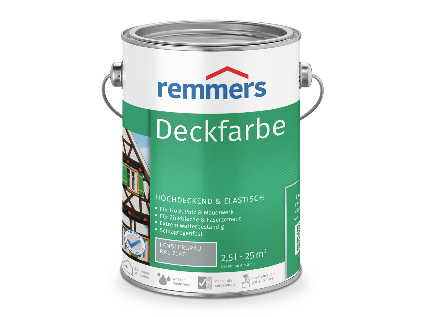 Remmers DECKFARBE FENSTERGRAU RAL 7040  5,00 LTR