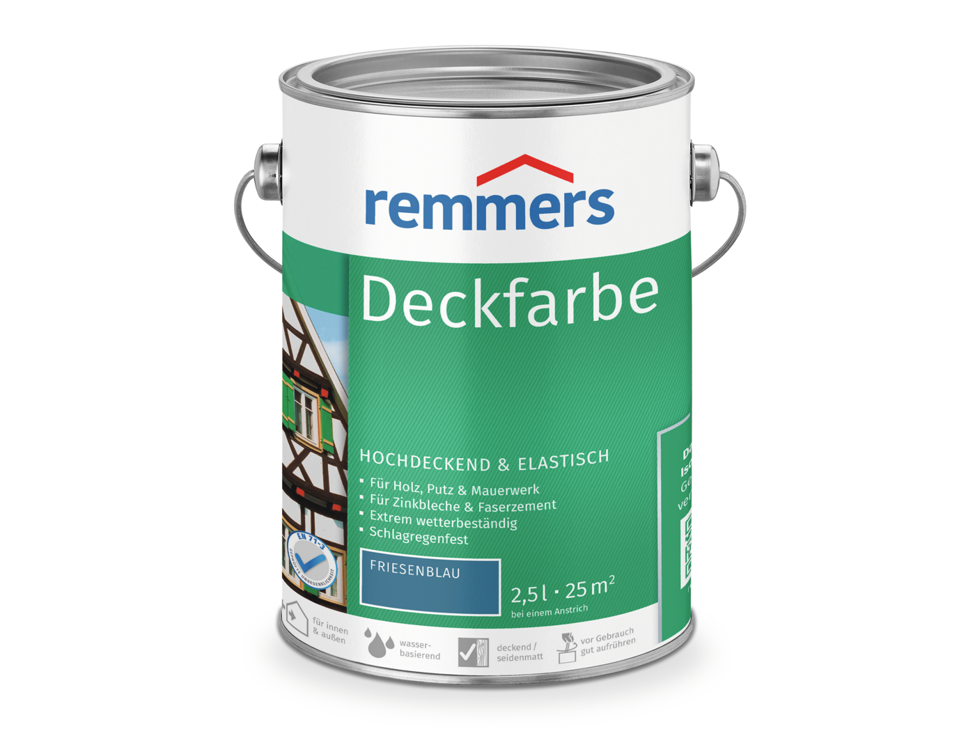 DECKFARBE FRIESENBLAU 2,50 LTR