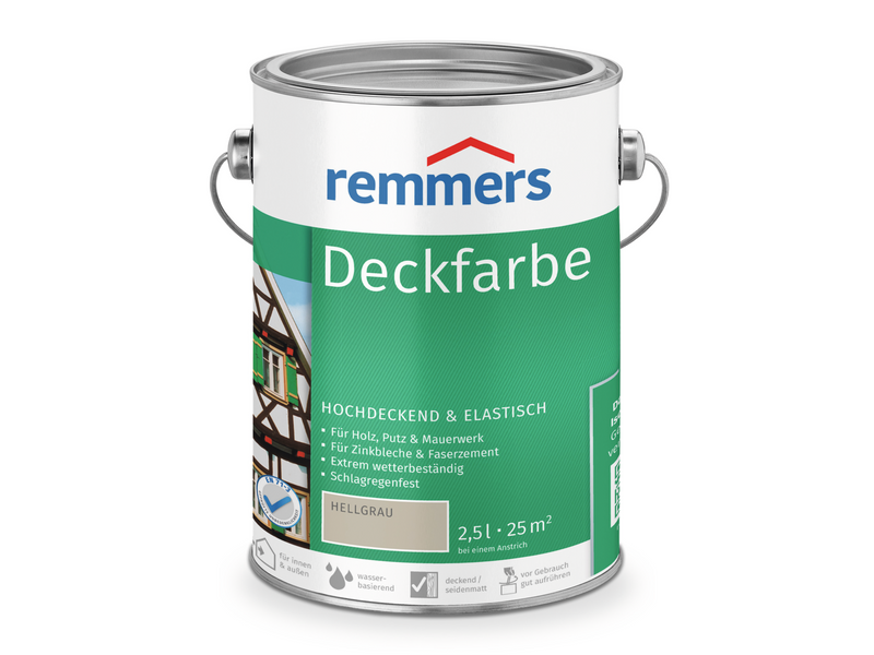 DECKFARBE HELLGRAU 2,50 LTR