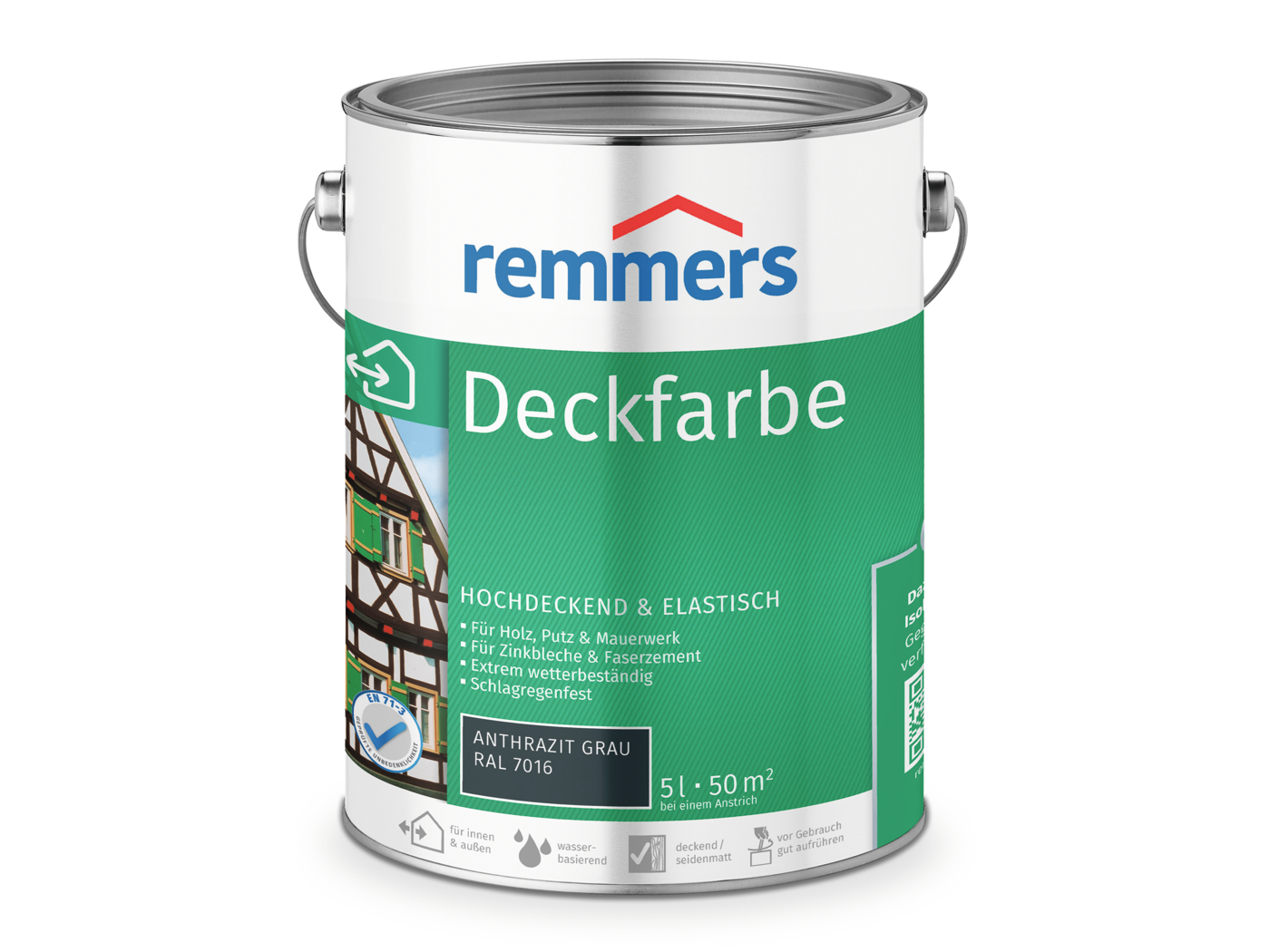 Remmers DECKFARBE ANTHRAZITGRAU RAL 7016  5,00 LTR