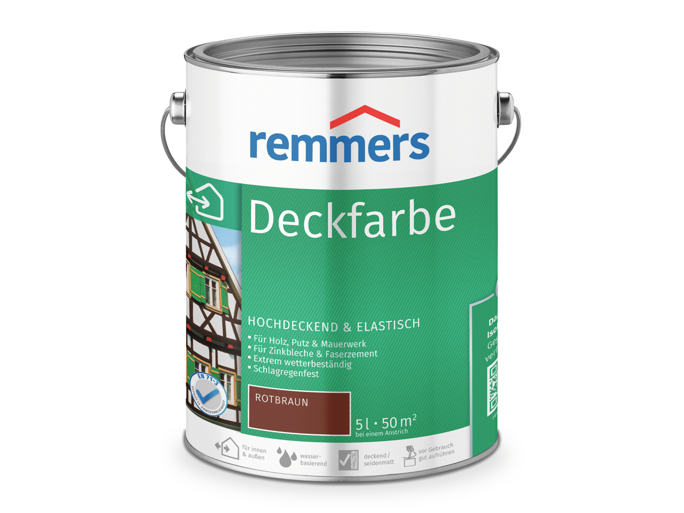 Remmers DECKFARBE ROTBRAUN  5,00 LTR