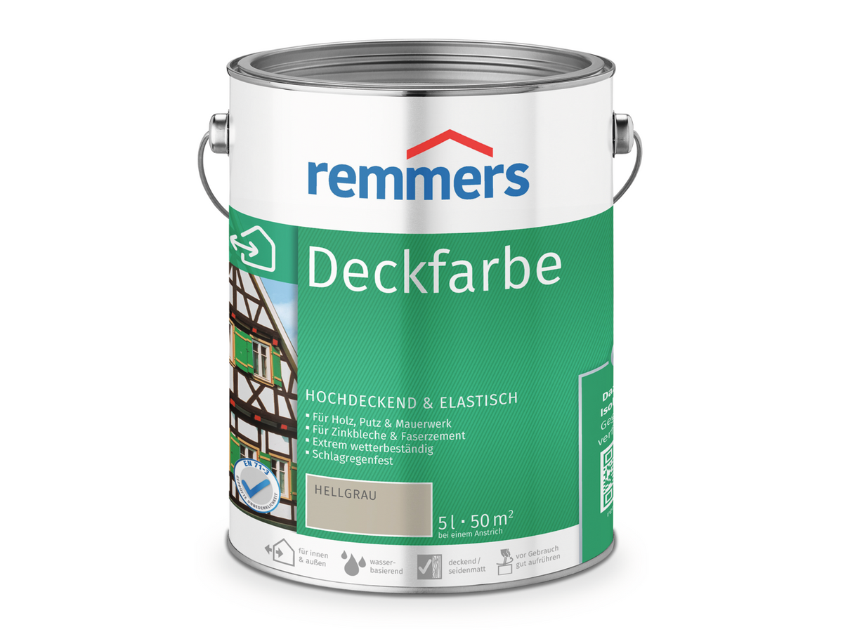 DECKFARBE HELLGRAU 5,00 LTR