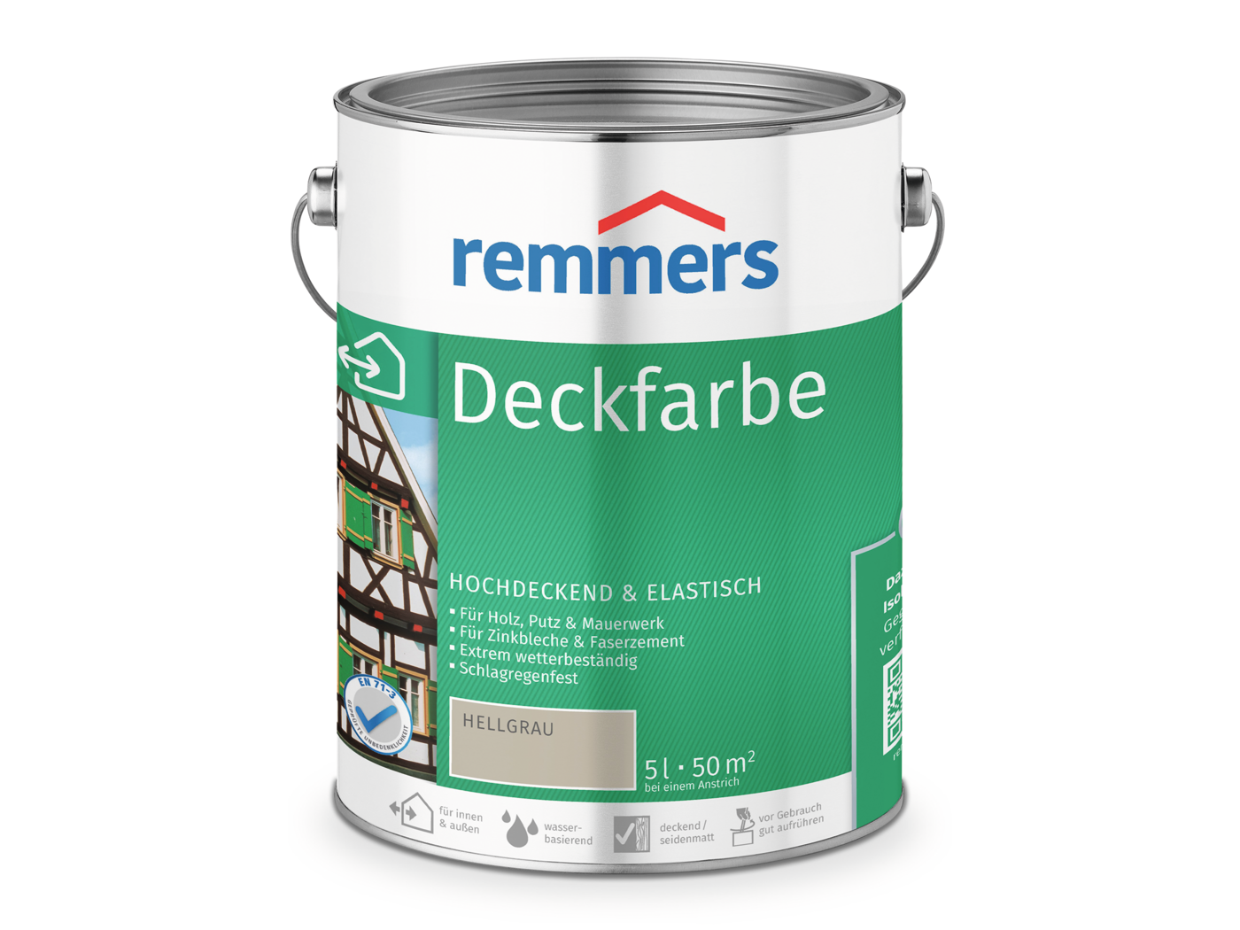 Remmers DECKFARBE HELLGRAU  5,00 LTR