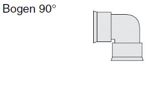 Eurodrain Bogen 90° DN 50