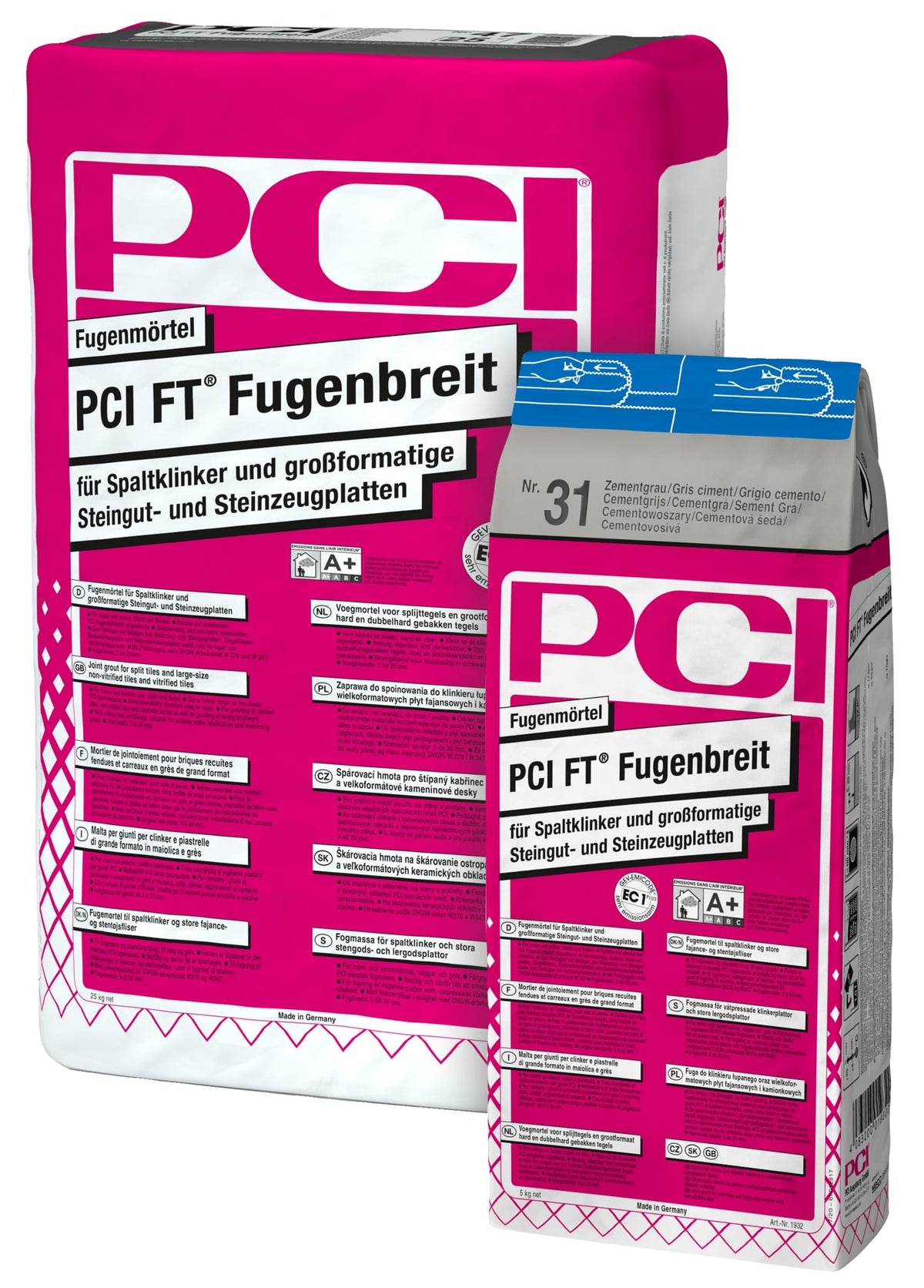 PCI FT Fugengrau hellgrau 5 kg