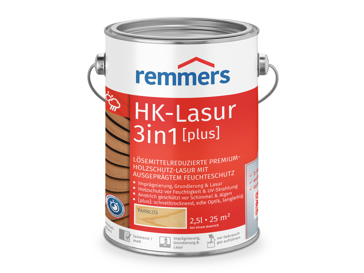 Remmers HK-LASUR 3in1 [plus] FARBLOS  2,50 LTR