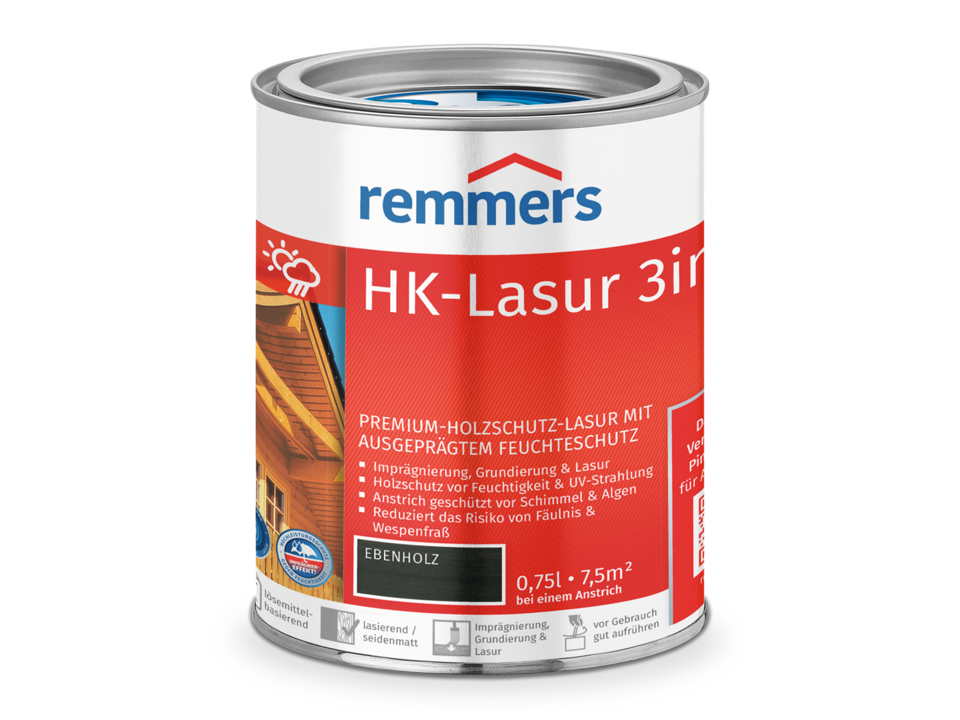HK-LASUR 3 IN 1 PLUS EBENHOLZ RC-790 750 ML
