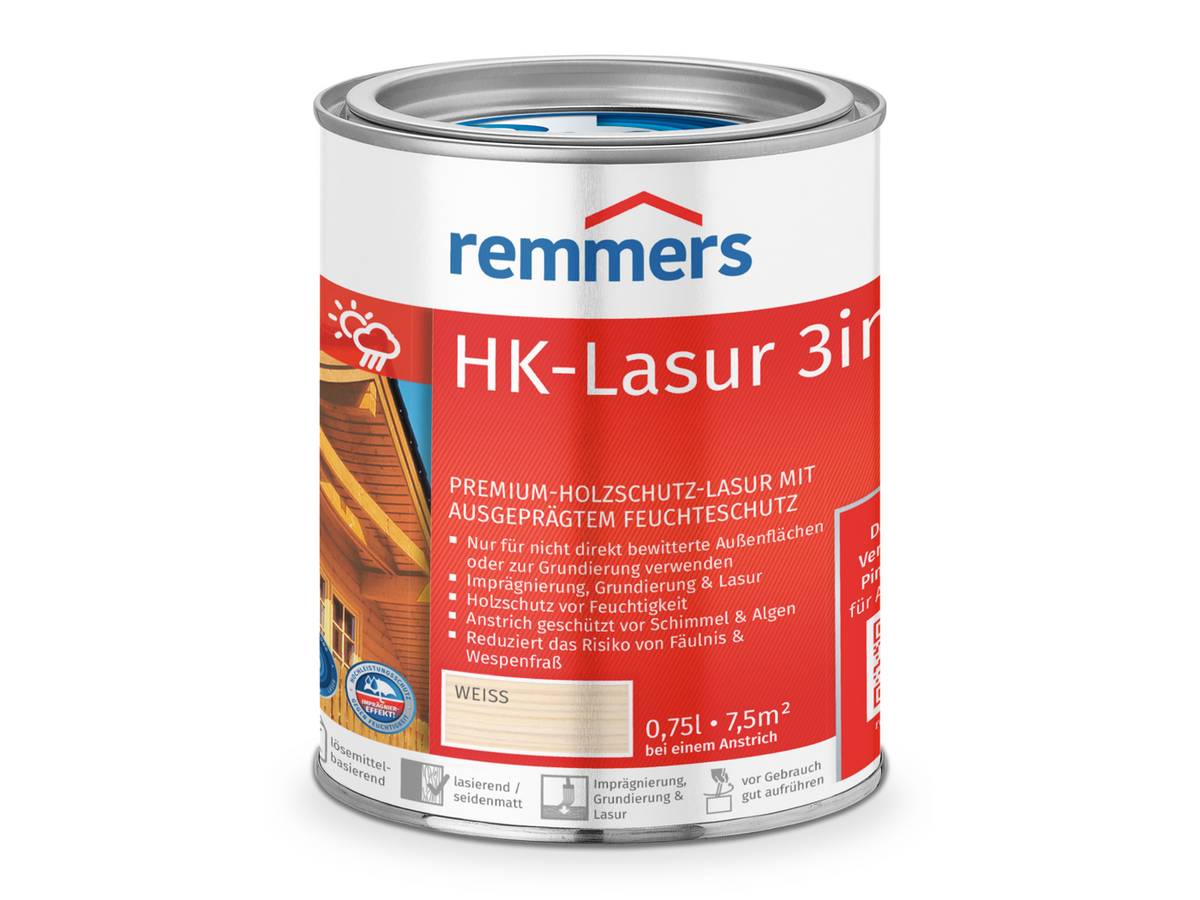 HK-LASUR 3 IN 1 PLUS WEIß RC-990 750 ML