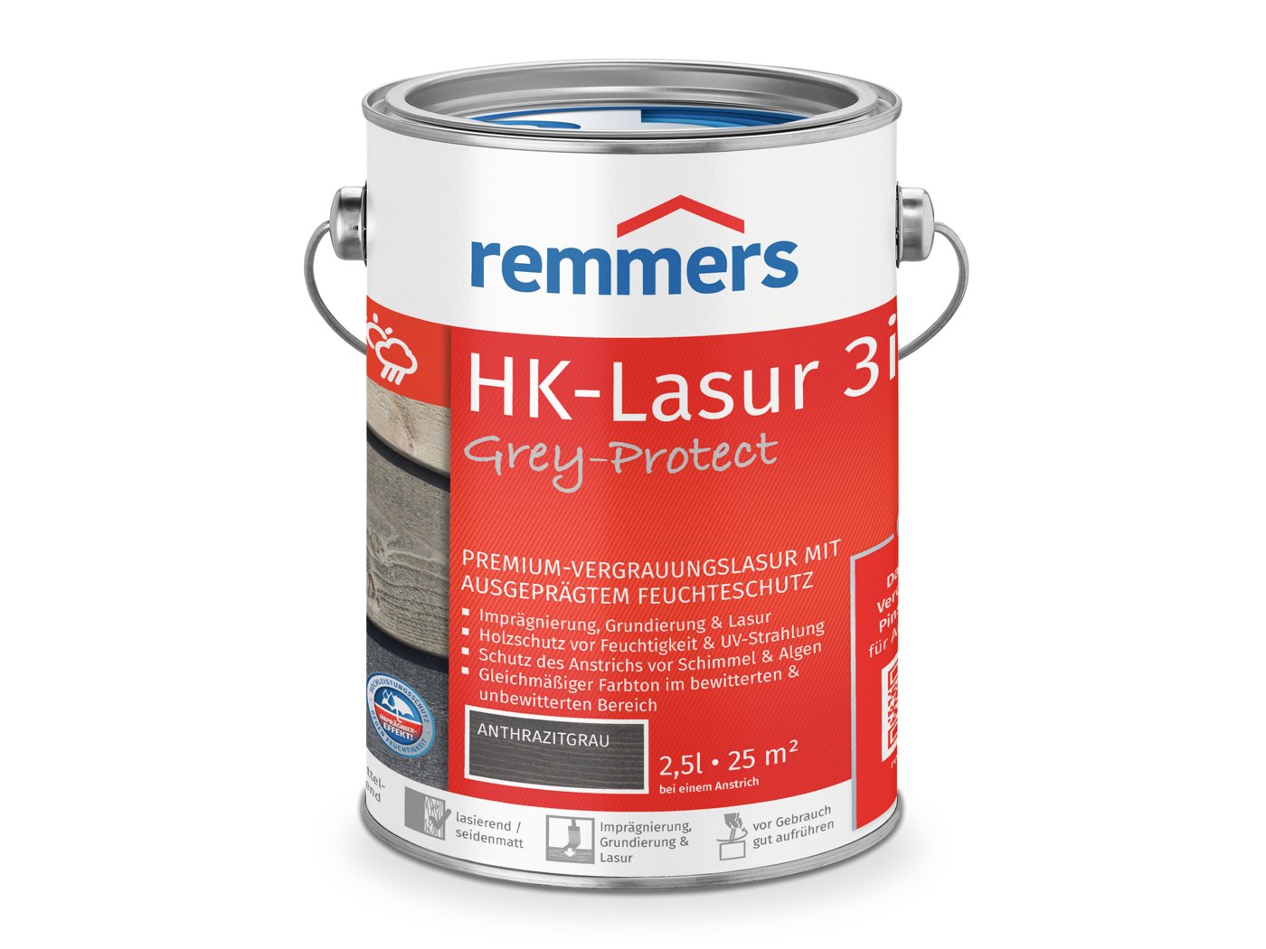HK-LASUR 3 IN 1 PLUS ANTHRAZITGRAU (FT-20928) 2,50 LTR