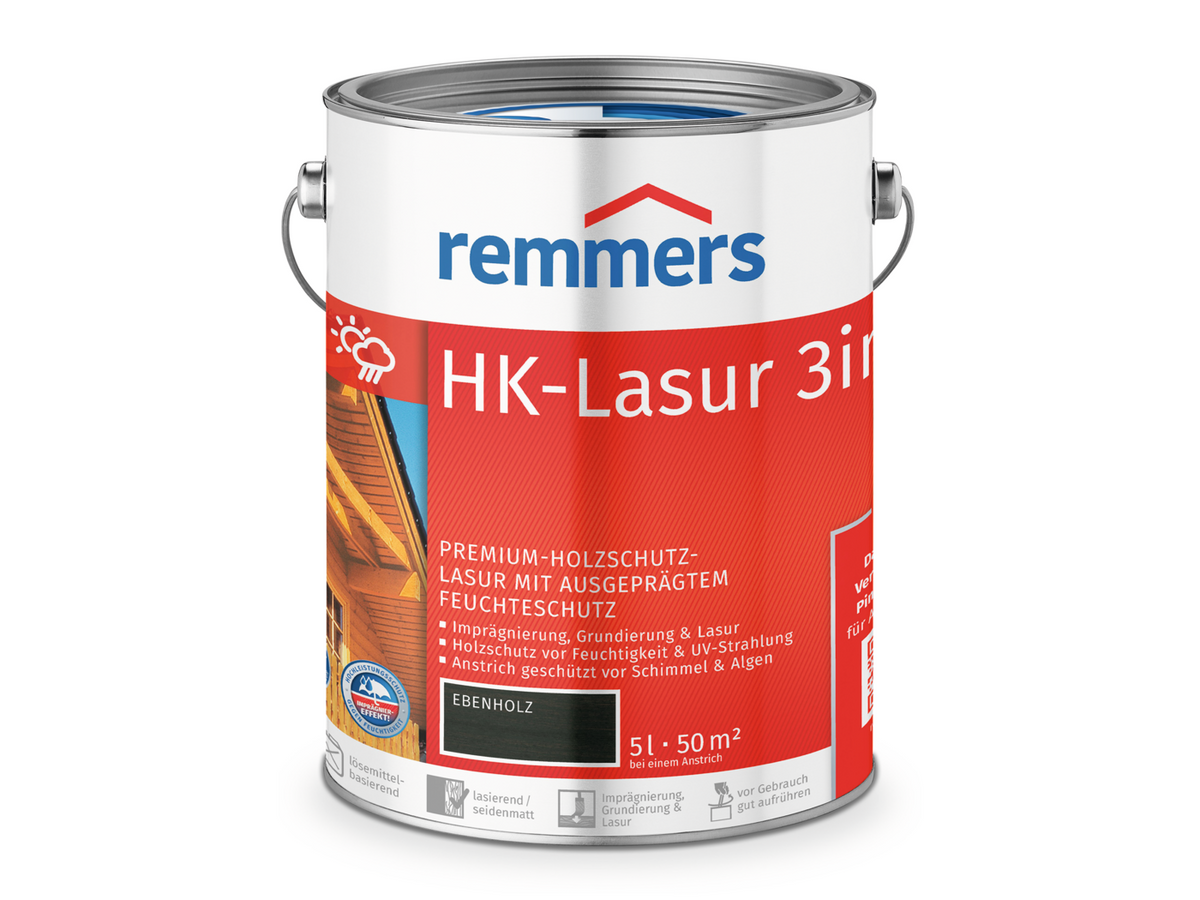 HK-LASUR 3 IN 1 PLUS EBENHOLZ RC-790 5,00 LTR
