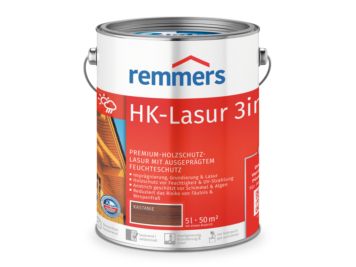HK-LASUR 3 IN 1 PLUS KASTANIE RC-555 5,00 LTR