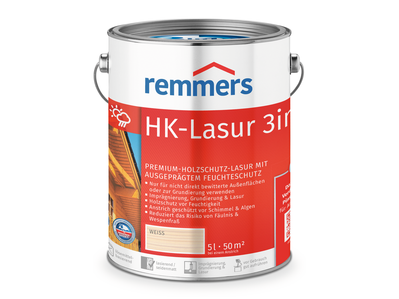HK-LASUR 3 IN 1 PLUS WEIß RC-990 5,00 LTR