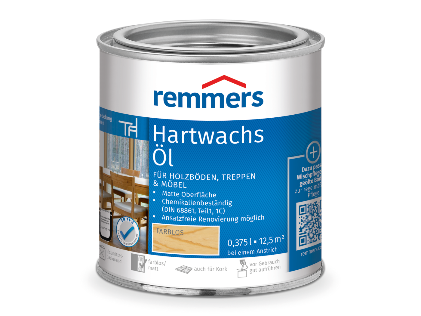 Remmers HARTWACHS-ÖL FARBLOS  0,375 LTR