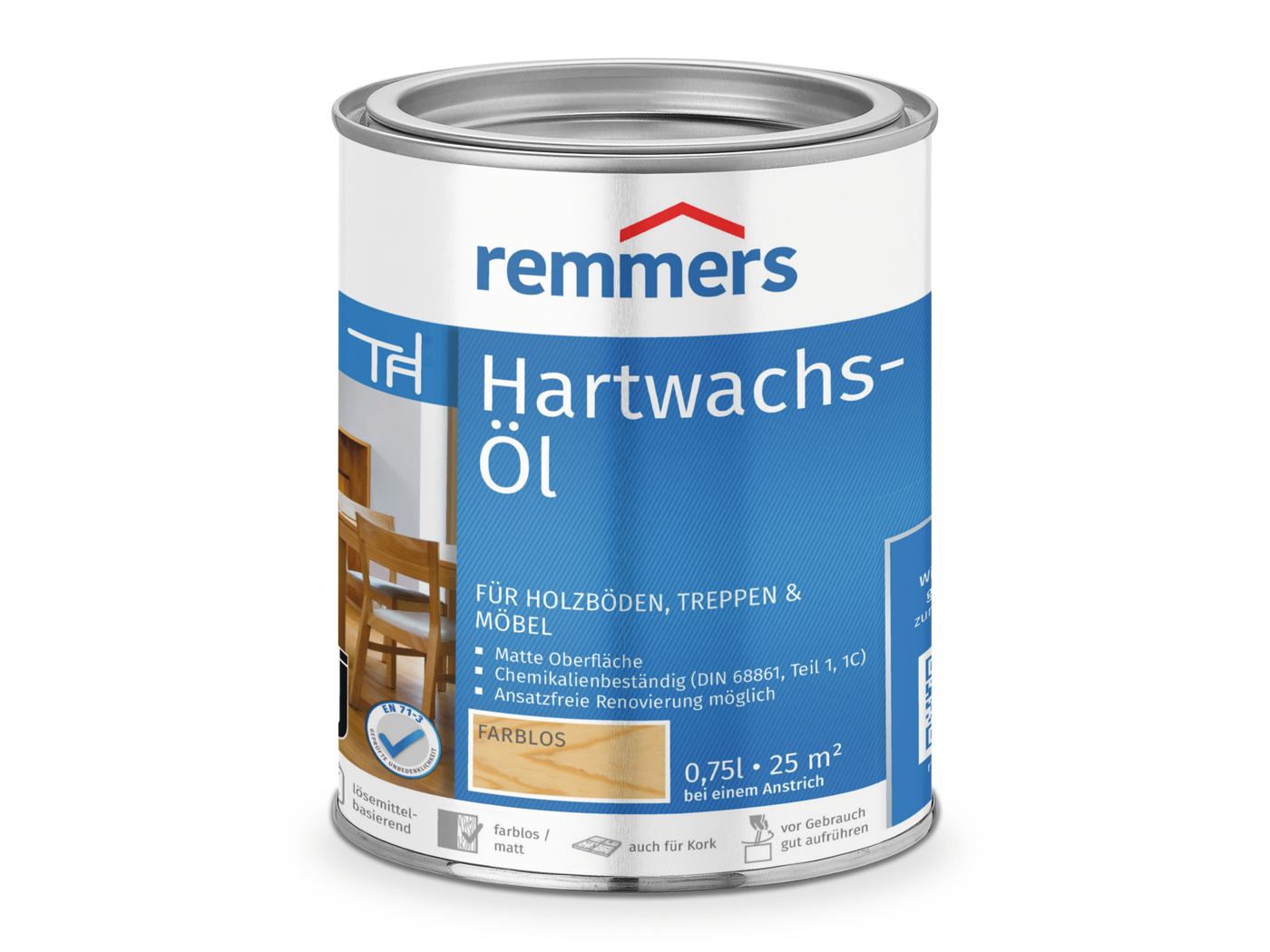 Remmers HARTWACHS-ÖL FARBLOS  0,75 LTR