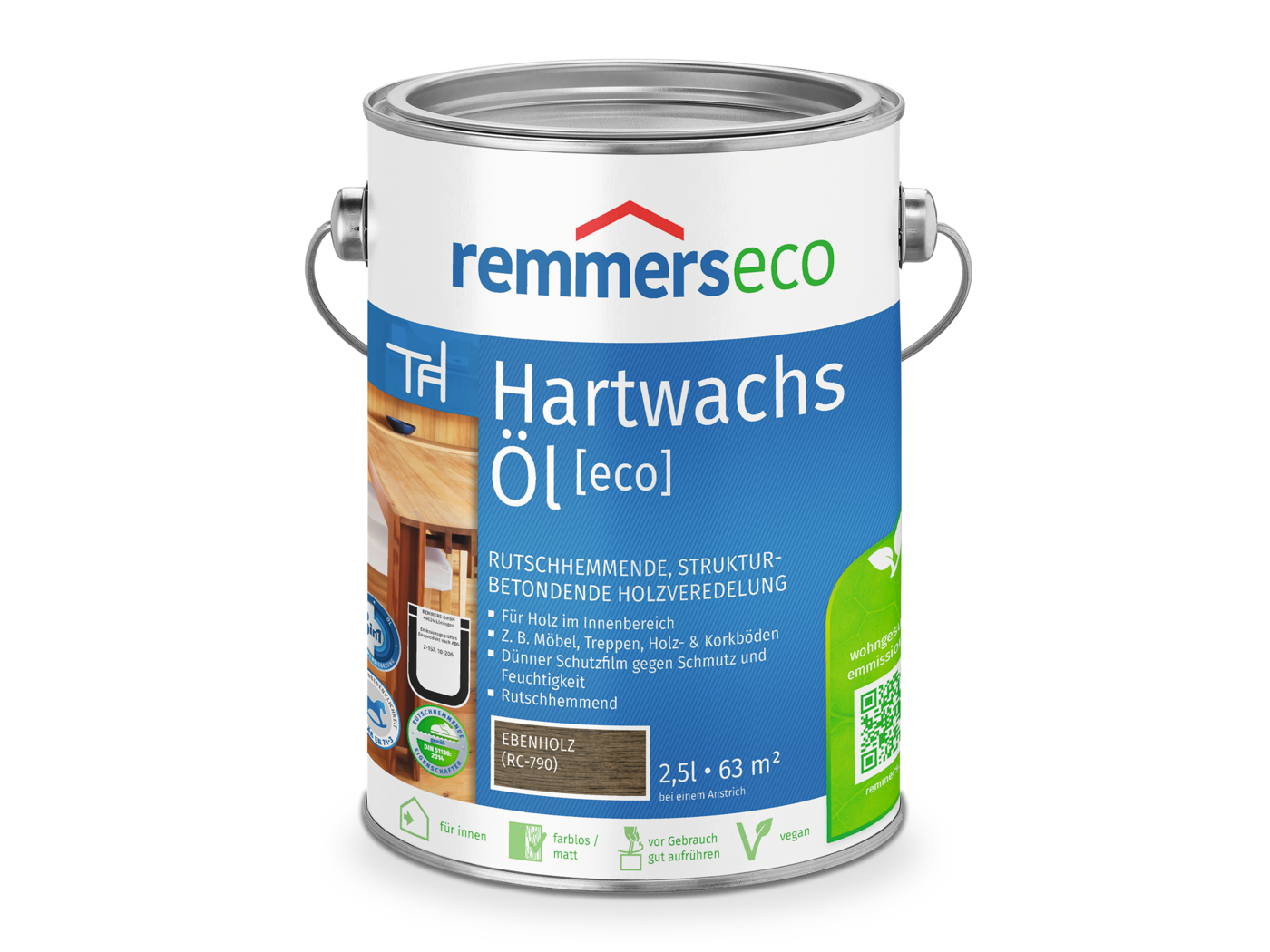 Remmers HARTWACHS-ÖL [eco] EBENHOLZ RC-790  2,50 LTR