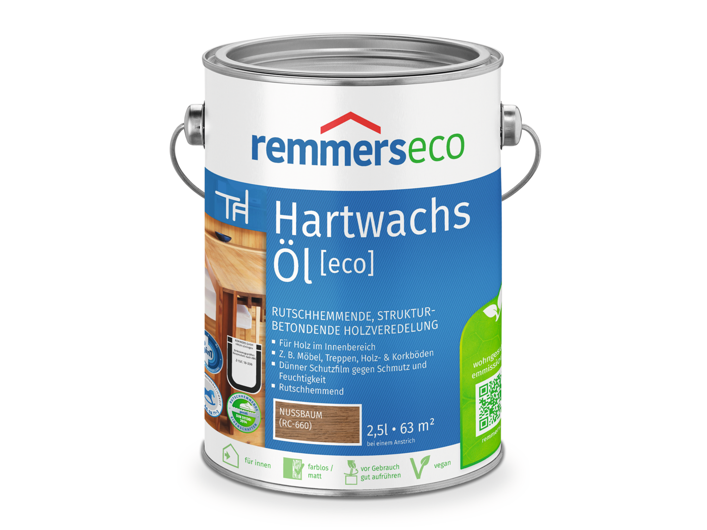 Remmers HARTWACHS-ÖL [eco] NUSSBAUM RC-660  2,50 LTR