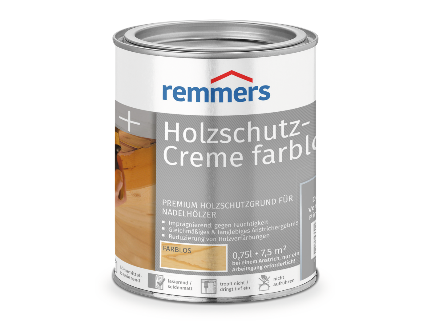 Remmers HOLZSCHUTZ-CREME FARBLOS 750ML  0,75 LTR