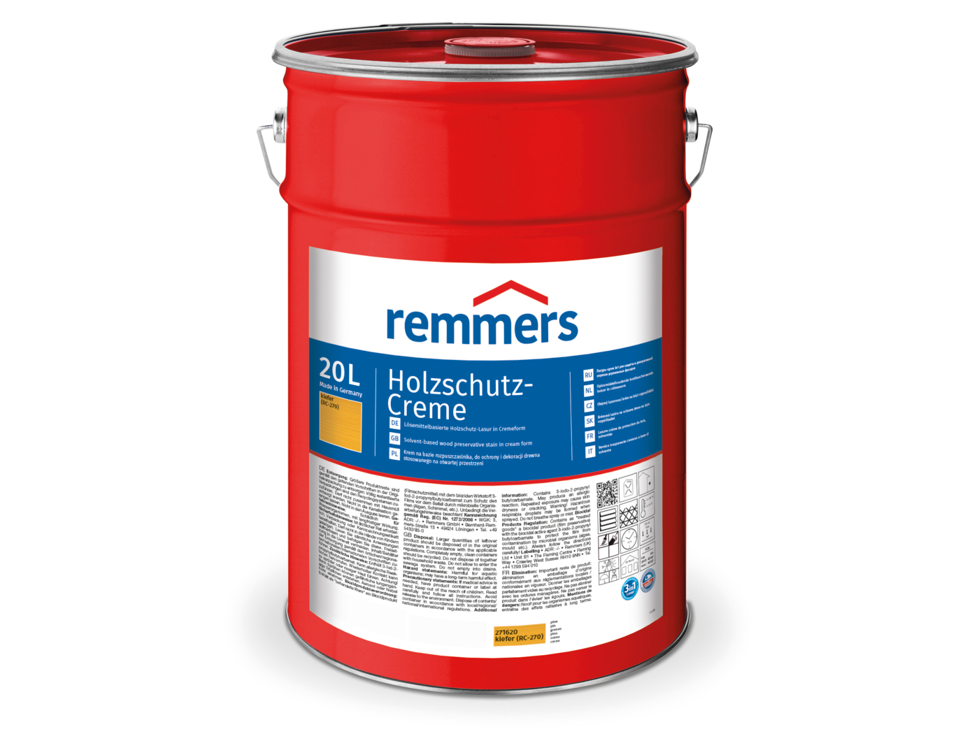 Remmers HOLZSCHUTZ-CREME KIEFER RC-270  20,00 LTR