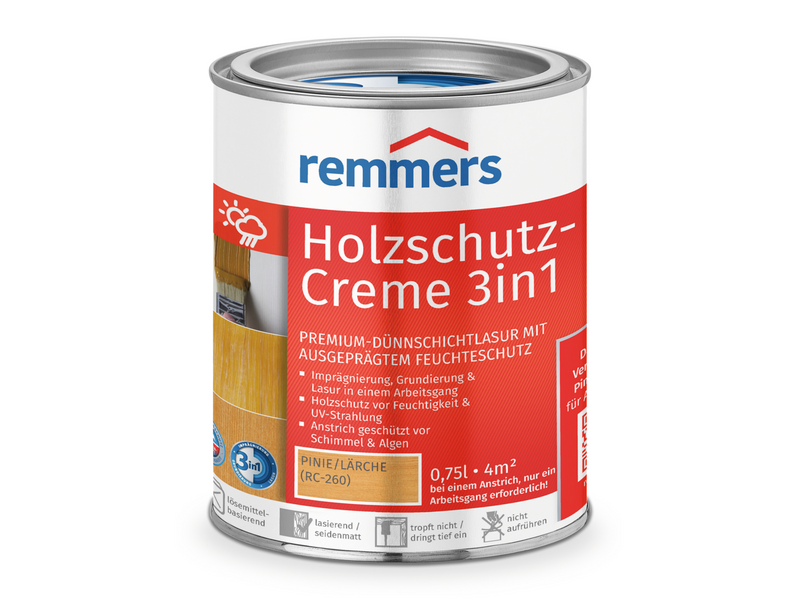 HOLZSCHUTZ-CREME PINIE LÄRCHE 750 ML