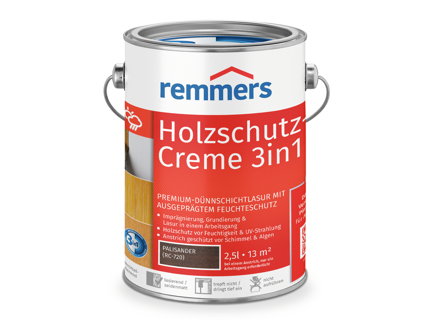 Remmers HOLZSCHUTZ-CREME PALISANDER RC-720  2,50 LTR