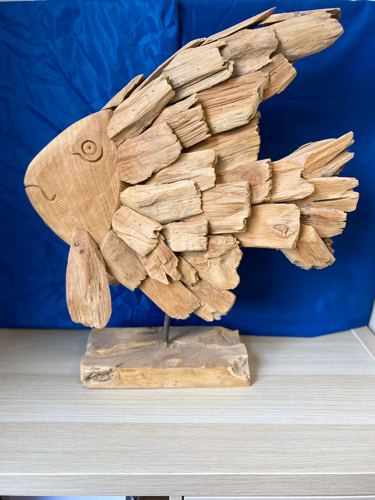 TEAKHOLZ SKALAR AUF SOCKEL H =50 CM